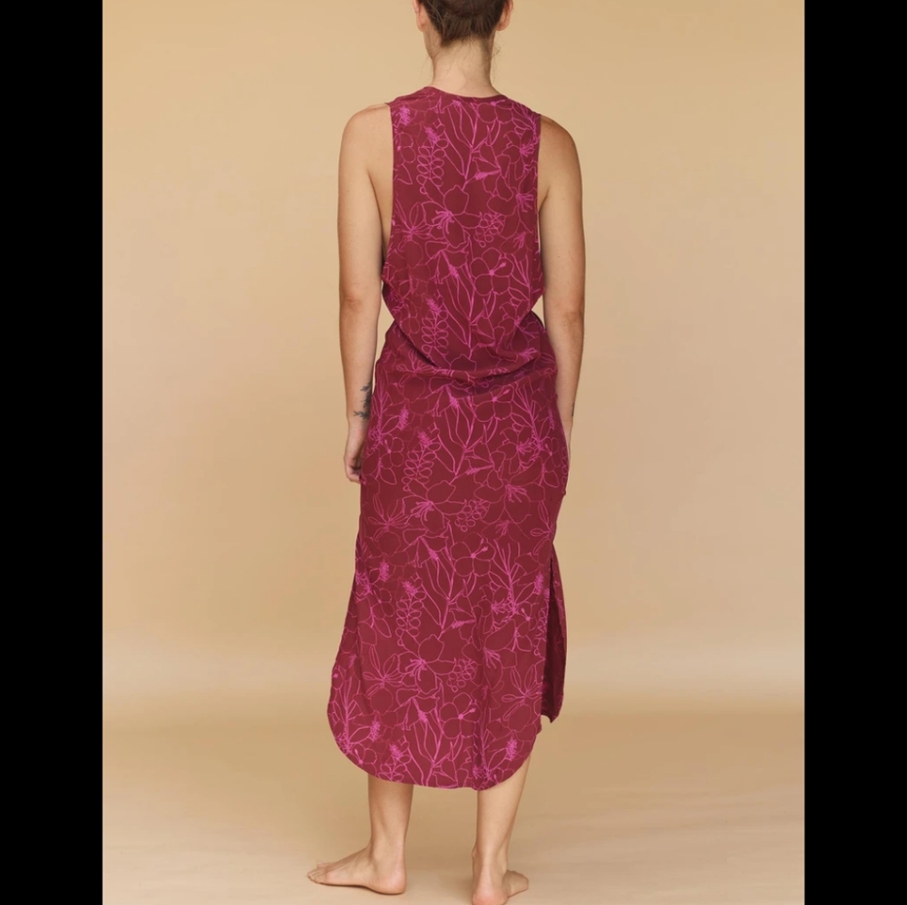 Acacia Wilder Dress in Sage Python, Small